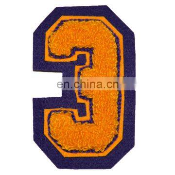 no minimum custom iron on chenille letter patches