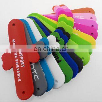 Cheap Custom Silicone Slap Band Mobile Phone Stand