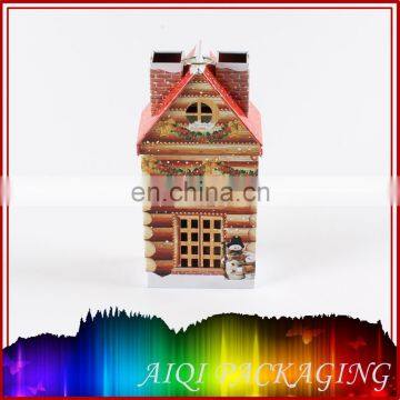 house shape tin box/irregular tin box/house tin box