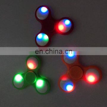 2017 Trending Tri Spinner LED Finger Fidget Spinning Top Toy Best Toys for Adults