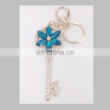 Fashion Creative New Product Crystal Key Chain Metal Key Chain Petal Key Chain