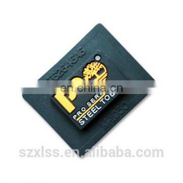 customized 3d logo rubber badge silicone patch