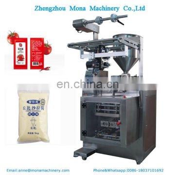 High accuracy pneumatic automatic ketchup Salad dressing mixing  packing machine