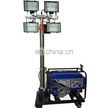 trailer mast towable tower CCTV surveys links antenna , stadium lighting tower