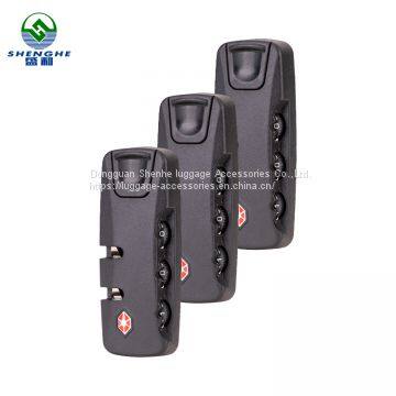 Custom Bag Parts Accessories Plastic Password 3 Digit Luggage Digital Combination Lock