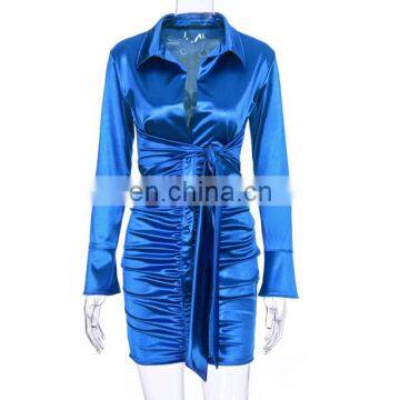 Shiny 50d*75d stretch satin fabric for dresses