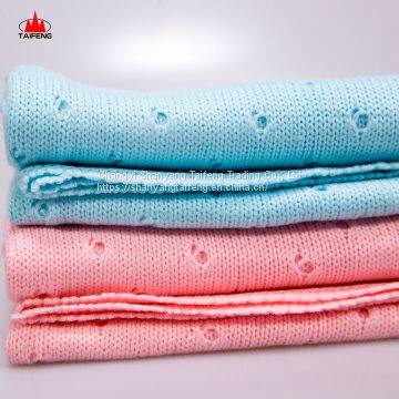 100%acrylic faux cashmere yarn fiber knit fringe throw blanket