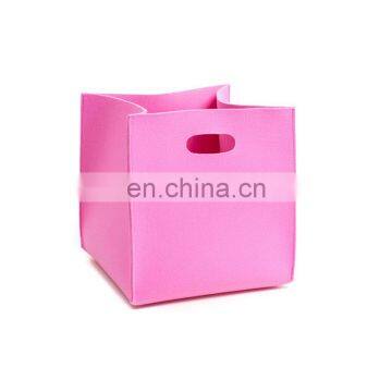 Manufacturer Wholesale Colorful Decoration Household Felt Fabric Basket photo-2