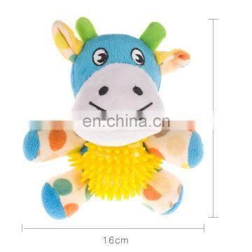 Wholesale Eco Friendly Custom Squeaker Private Label Designer Pack Set Small Stuffed Pet Dog Plush And TPR Toy photo-6