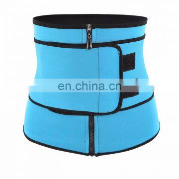 Women Hot Sweat Neoprene Workout Waist Trainer Corset Trimmer Belt Zipper Slimming Weight Loss Body Shaper photo-2