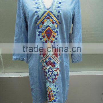 women ethnic embroidered dress