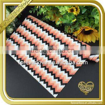 Orange resin rhinestone sheets heat transfer net mesh FHRM-005