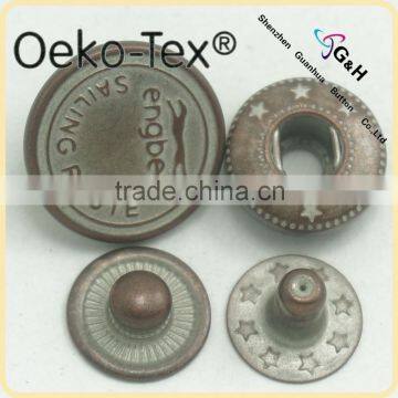 Hot sale high-end quality press spring metal snap button