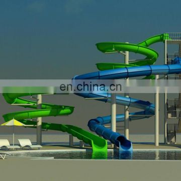 Fiberglass Hot sales new barrel and sled combination fiberglass slides for water park