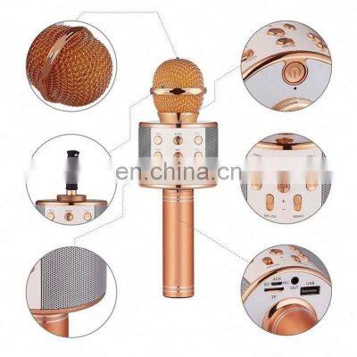 Manufacturer'S New Ktv Artifact Mobile Phone Karaoke Ws858 Wireless Microphone Q7 Q9 Microphone Handheld Karaoke Micro photo-5