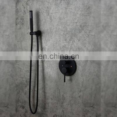 HM004 Round luxury SET HANDHELD MATTE washroom hotel shower set bathroom shower