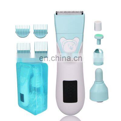 Quiet Safety Kids Electric Hair Trimmer Pro Rechargeable Waterproof Cordless Baby Hair Clipper photo-2