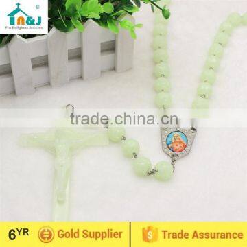 Alibaba Trade Assurance Supplier glow in the dark plastic rosary Handmade