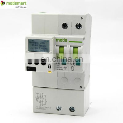 Hot sales adjustable over under voltage protector circuit breaker with timer