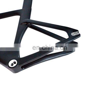 Modify Luxury Matt Black Carbon Fiber Track Bicycle Frame Bike Frameset With Stem for BSA photo-3