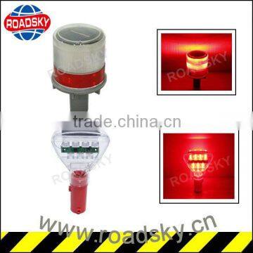 Yellow Roadway Safe Solar Flashing Light For Warning