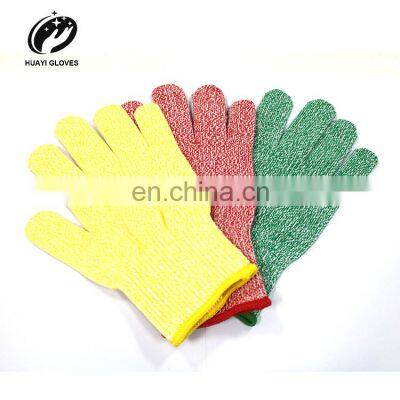 Hand Protection Hppe Polyurethane Anti Cut Safety Gloves Grey PU Coated Level 5 Cut Resistant Gloves Work Glove