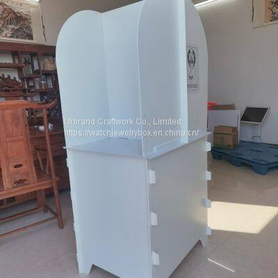 Chinese Cheap Price Standalone Corrugated PP PPC Plastic Voting Booth Individual Voting Box Wholesale photo-3