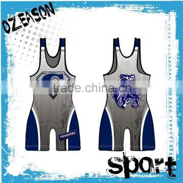 Custom design hot sell sublimation wholesale men wrestling singlet in cheap price