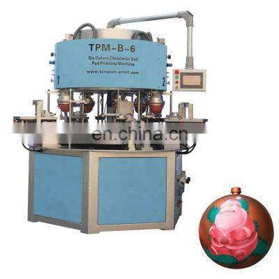 Automatic big size 4 colors Christmas holiday pvc ball pad printer printing machine