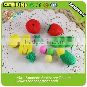 SOODODO Lovely Fruit Shaped Pencil Rubber Eraser