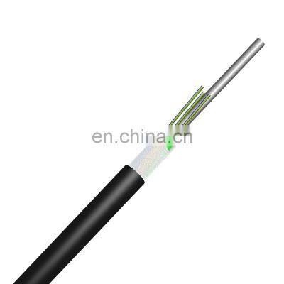 Outdoor G652D Fiber Aerial Fiber Optical Cables 8 Core With Ripcord