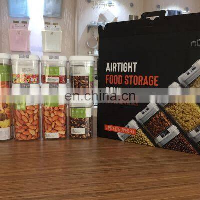 7 Piece Airtight Stackable Food Containers Fridge Plastic Organizer Food Storage Boxes Bins Lid 7pcs Food Storage Set photo-3