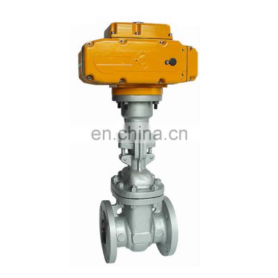 Flange Motorized Gate Valve WCB ANSI 150LB RF Flange Modulating Type 4-20mA