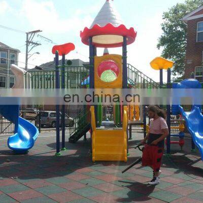 OL-XJ001 Good Quality 50x50cm Outdoor Playground Rubber Mat photo-4