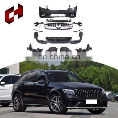 CH Custom Auto Modified Engine Hood Trunk Wing Led Turn Signal Whole Bodykit For Mercedes Benz Glc X253 15-19 To Amg Glc63