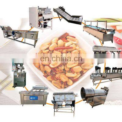 Hot selling snack food frying processing line peanut frying production line broad bean frying processing line