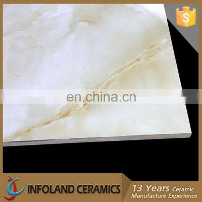 Super Glossy White Marble Look Polished Porcelain Floor Tile 60X60 photo-3