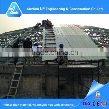 Solid lightweight steel space frame dome conference hall design