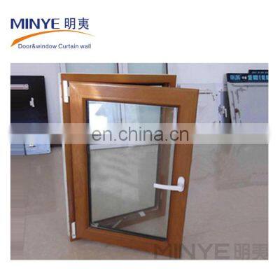 New Design Wood Color UPVC Casement Window photo-2