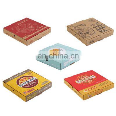 Wholesale Pizza Box Package Carton Supplier Custom Logo Design Printed Packing Bulk Cheap Rectangle Custom Cajas Para Pizza Box photo-4