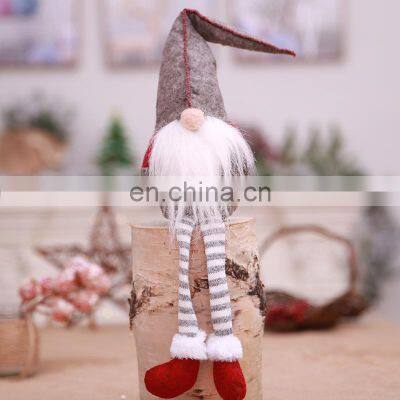 2022 Christmas Long-legged Doll Toys 20 Inches Handmade Christmas Gnome Swedish Figurines Xmas Decoration Dolls