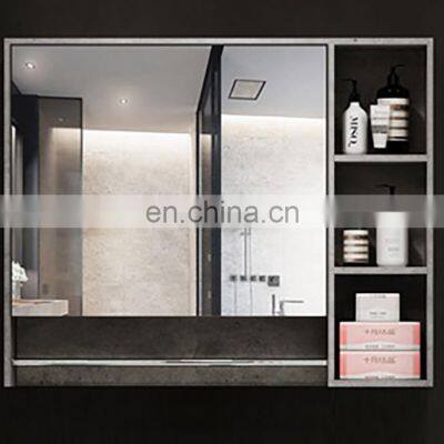 Simple Luxury Wood Bathroom Vanity Cabinet Set Unit With Towel Mirror Cabinet Home Decor Single Sink Wall Mounted photo-4