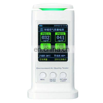 HT606 Detect Pm2.5 Pm10 Quickly Display Temperature And Humidity Air Quality Detector