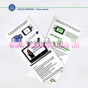 2014 christmas gift paper usb webkey china supplier, pop up customer's websites paper webkey brochure