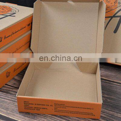 Wholesale Cheap Price Fast Food Paper Boxes Custom Logo Printed Portable Thick Recycled Corrugated Delivery Baking Pizza Box photo-3