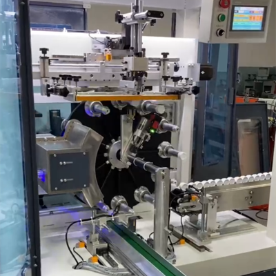 MeiChao Full Automatic Rotary Screen Printing Machine For Cylinder Bottle and Plastic Cup With Production Line photo-5