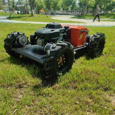 Wheel Radio Controlled Grass Cutter (VTW550-90 With Electric Start) Factory Direct Sales Low Price Buy Online Remote Control Wheel Tank Lawnmower photo-3