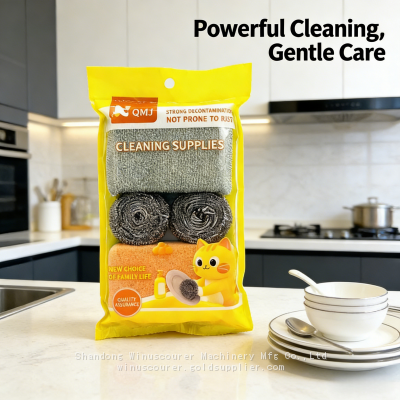 Customize Kitchen Clean Scourer Sponge Pad Set photo-5