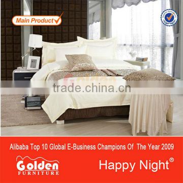 Foshan Home textile 100% cotton fabric bedding set GOB-6