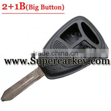 Best quality 2+1 Button Remote Key Case With Big Panic For Chrysler Jeep Dodge